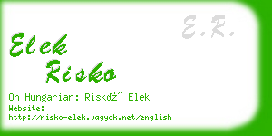 elek risko business card